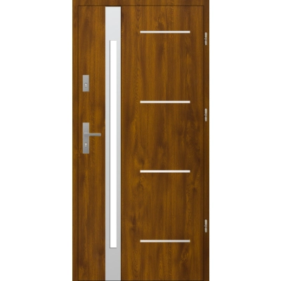 Drzwi S60 A53 INOX Złoty Dąb 72 mm